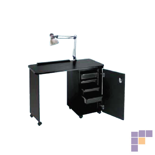 Pibbs NC1006N Delux Nail Center with Locking Cabinet